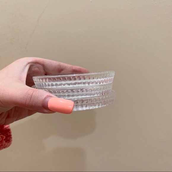 Vintage glass trinket trays - Picture 3 of 5